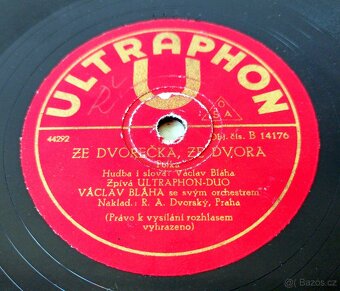 Čtyři starožitné šelakové gramofonové desky 78 ot./min. - 9