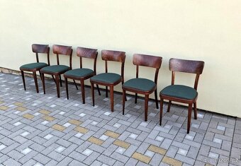 Polstrované jídelní židle THONET 6ks - 9