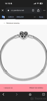 Pandora náramek + přívěsky - 9