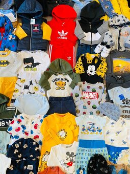 Balík oblečení miminko chlapeček 0-6 m Top stav - 9