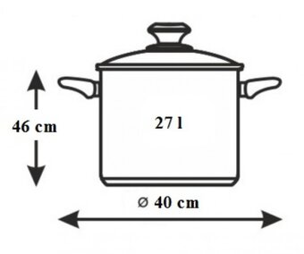 Digitální zavařovací hrnec Professor 27 l - 9