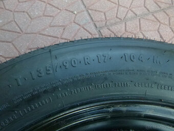 Rezerva dojezdové kolo originál Nissan 5x114,3 4Jx17 ET40 - 9