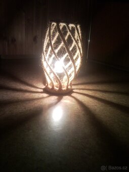 LAMPA ZÁNOVNÍ DRHANÁ ZE SISALOVÉHO PROVAZU - 9