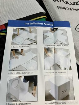 PULUZ světelný LED box mini foto studio 25x25cm nový - 9