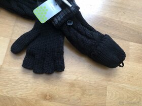 Set čepice a rukavic CROCS - černá, šedá, růžová - 9