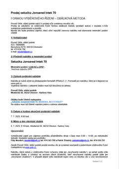 Sekačka Jonsered Intek 70 - 9