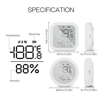 Zigbee 6ks RTV hlavice + 6ks teploměr+vlhkoměr - 9