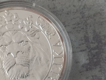 Stříbrná investiční mince Český lev 2022, 2 unce - 9