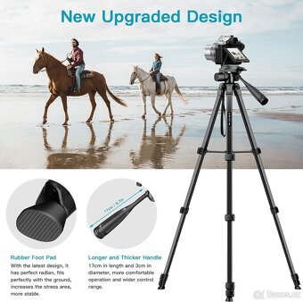 nový stativ max 160cm 200kč, tripod stativ Victiv P50 320kč - 9