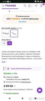 Carry-On Folding Piano 88 (klavesy) - 9