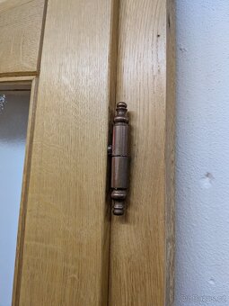 Masivní DUB Dvoukřídlé dveře s nadsvětlíkem V 241,5 cm - 9