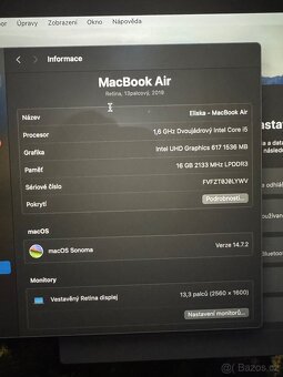 Apple, MacBook Air, Retina, 13palcový, 2019, 16 GB - 9