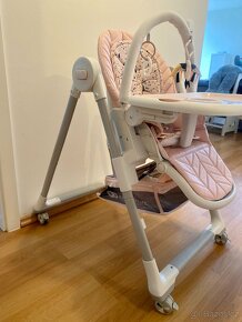 Jídelní židle Kinderkraft Lastree 2v1 růžová - 9
