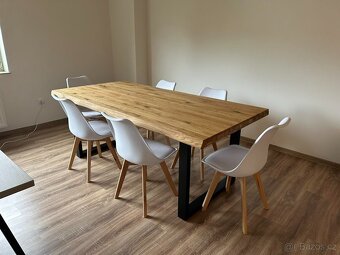 Dubový masivní stůl 240x100 cm kuchyňský stůl - 9