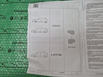 kryty vnějších zrcátek chromové Renault Clio IV , Capture 82 - 9