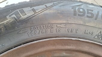 Sada disků VW 15" 5x112 pneu 195/65 R15 6-7mm Caddy - 9