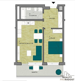 Pronájem bytu 2+kk s balkónem, ul. Lehovecká, Praha - Hloubě - 9