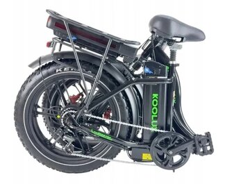 Skládací Elektrické kolo 500 W Dvě baterie 24 Ah Moped - 9