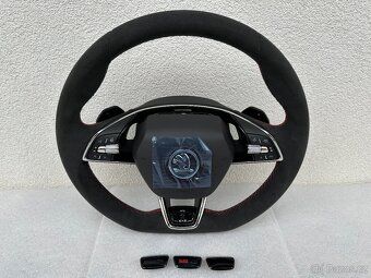 Volant zkoseny DSG VRS airbag skoda octavia IV vyhrievany - 9