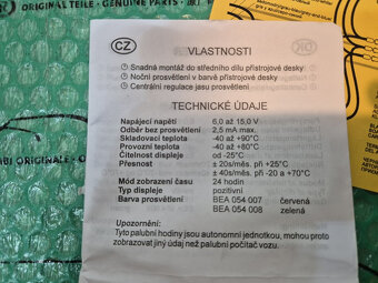 digitální hodiny Škoda Octavia I - 9