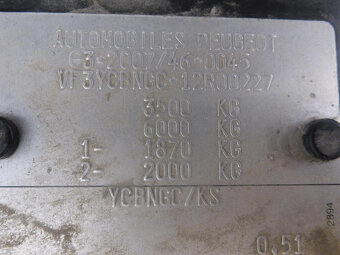 PEUGEOT BOXER 2,2 HDI VALNÍK 7 MÍST 55 540 KM L3 - 9