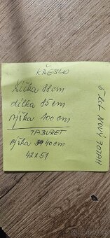 Gauč,2 křesla,taburet - 9