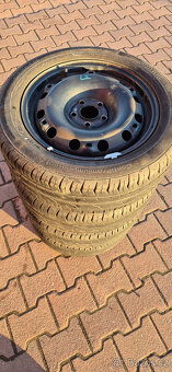 Plechové disky Škoda Fabia 2 5x100 6x15 ET43 195/55r15 letní - 9