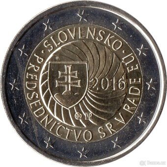 2 euro Slovensko pamětní mince 2009 - 2021 UNC, cena za 1 ks - 9