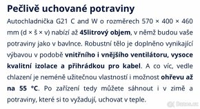 Autochladnička G21 C&W, 45l, 12/230 V - 9