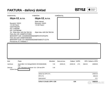 MacBook Air M2 13,6“, 8GB, blue-midnight, pojištění, záruka - 9