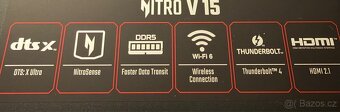 Výkonný herní notebook Acer Nitro V 15 stále v záruce - 9