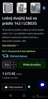 Nový koš na prádlo nebo hračky 140 litrů - 9