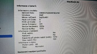 Prodám Macbook Air 8 GB RAM, 2015, skvělý stav - 9