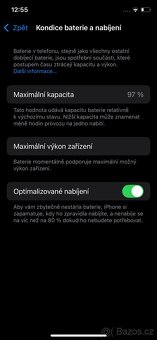 iPhone XS 256 GB Space Gray – originální baterie 97 % - 9