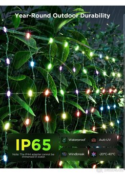 Govee RGBIC venkovní světelná síť 0,85mX2,87m,led pásek 5m - 9