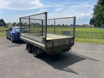 Bržděný sklopný přívěs Saris s klecí 2000 kg, 170x307cm - 9