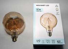 IKEA MOLNART, LED dekorační žárovka E27, LED2027G2 - 9