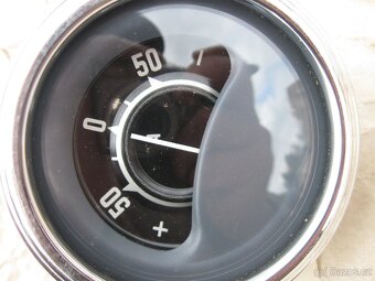 Ampermetr PAL +/- 50A chromový - ŠKODA, ZETOR - Liaz - 9