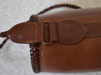 Luxusní kožená italská kabelka / bucket bag - NOVÁ - 9