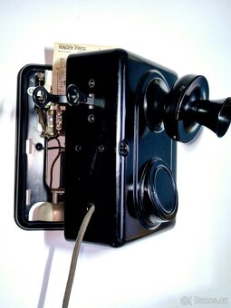 Starožitný nástěnný telefon Kellogg, USA 1910 - 9