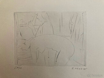 E. Nevan - Odpočívající tanečnice (12 grafík), 1946 - 9