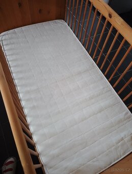 Dětská postýlka + matrace Antiacaro 140x70 - 9
