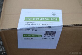 Škoda Citigo/Seat Mii,VW UP -Nové orig. Alu kola R16, 4x100 - 9