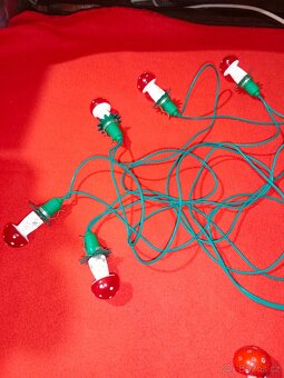 Retro vánoční světýlka + ozdoby - vše Mochomůrky - 9