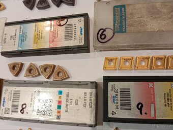 CNC obrábění, břity výměnné nové, obráběcí destičky - 9