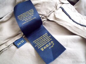 Ralph Lauren pánske nohavice chino slim fit vel. L 34/32 - 9