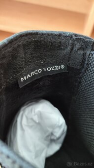 Kotníkové boty Marco Tozzi, tmavě modré - 9