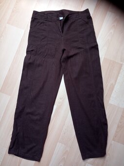 Dámské kalhoty-široké nohavice, rifle-vel. L, XL - 9