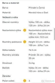 NOVÉ Závěsné svítidlo/lustr - 9