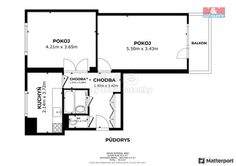 Prodej bytu 2+1, 53 m², Ostrava, ul. U Prodejny - 9